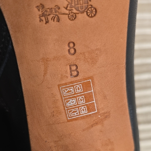 Coach Black Suede Heeled Boots with Lace-Up Design - Picture 9 of 13